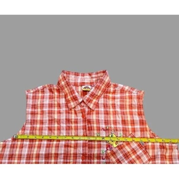 VTG Original Looney Tunes Womens Med Bust 38" Tweety Bird Checkered Vest 24" OAL - Picture 5 of 11